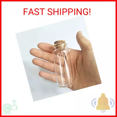 Luo House 10pcs 30ml Cork Stopper Glass Bottle Vials Jars With Cork Wishing Bott • $19.72