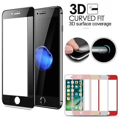 Full Screen Protector Tempered Glass For Apple IPhone 6 6s 7 8 Plus SE 2020/2022 • £2.45