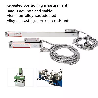 (200mm And 400mm)2Pcs Linear Scale JCS900-2AE/JCS900-3AE Axis DRO Grating Ruler • $261.73