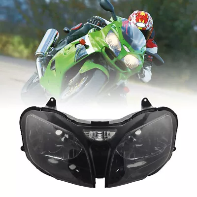 Motorcycle Headlight For Kawasaki Ninja ZX6R 2000 2001 2002 ZX600J 02 Headlamp • $189.95