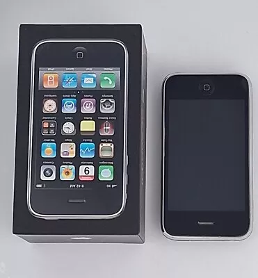 Apple 3rd Gen IPhone 3GS - 16GB - Black A1303 (GSM) MC131B/A Original Box #d • £17.95