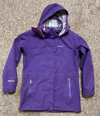 CRAGHOPPERS Gore Tex Purple Hooded Waterproof Womens Jacket UK Size 12 • £38