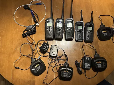 Lot Of 5 Motorola DTR550 Radios With Chargers - Used And In Working Order • $650