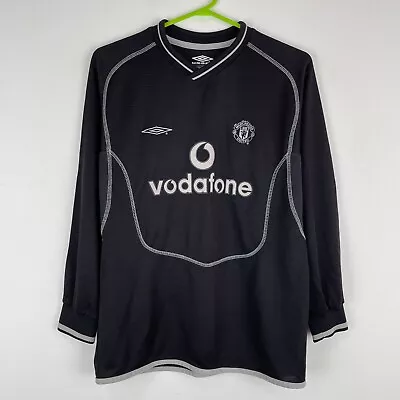 Manchester United 2000-2002 Goalkeeper Jersey Shirt GK Youth L Boys 152-158 Cm • $20