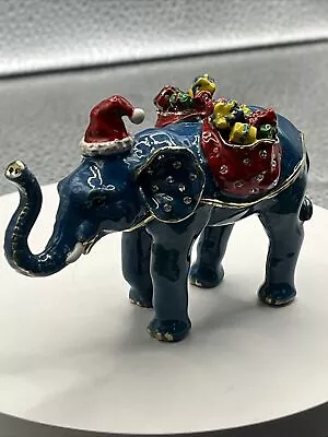 Keren Kopal Christmas Circus Elephant Trinket Box Fun Collection Piece! • $12