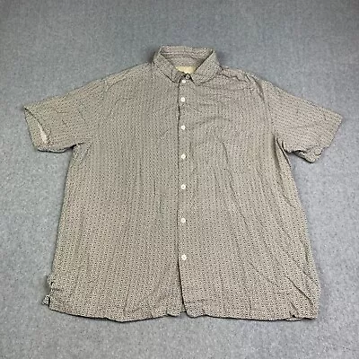 Vintage Silk Circa 1969 Shirt 2XL Pattern Button Up Short Sleeve Casual Mens • $23.50