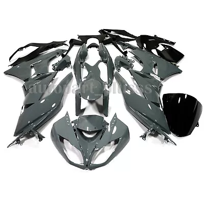 Nardo Gray Injection Fairing Kit For Kawasaki Ninja ZX6R ZX-6R ZX636 2009-2012 • $369.65