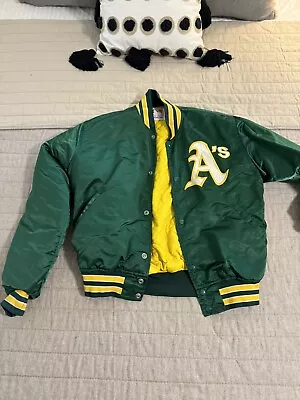 Vintage Oakland Athletics STARTER Jacket KIDS SIZE MEDIUM • $115