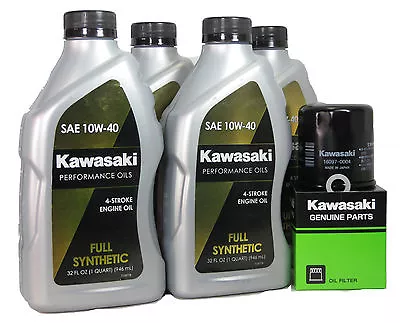 2007 Kawsaki VULCAN 1600 MEAN STREAK Full Synthetic Oil Change Kit • $69.99