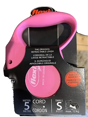 £12.99 • Buy Flexi Retractable CORD Dog Lead Pink SMALL DOG  New Classic  Design  UP TO 12KG