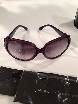 Marc By Marc Jacobs MMJ 307/S Womens Heart Shaped Purple Arm Sunglasses W/ Case • $24.99