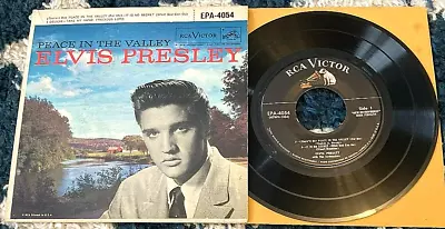 Elvis Presley: Peace In The Valley 45 EP RCA/US EPA-4054 W/cover Strong VG • $10.99