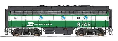 InterMountain N Scale 69748 Burlington Northern Hockey Stick EMD F7B Locomotive • $169.95