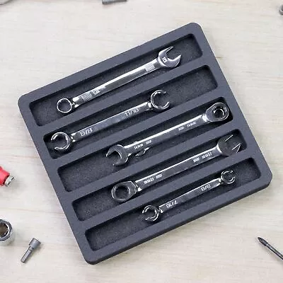 Tool Drawer Organizer Wrench Holder Insert And Black Foam Tray 5 Pockets • $18.98