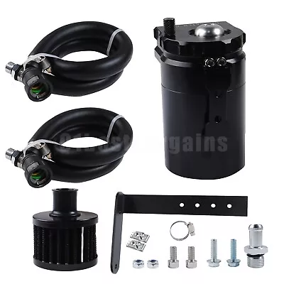 Black Oil Catch Can Oil Separator For Ford F150 2.7L 5.0L Raptor 3.5L Ecoboost • $25.99