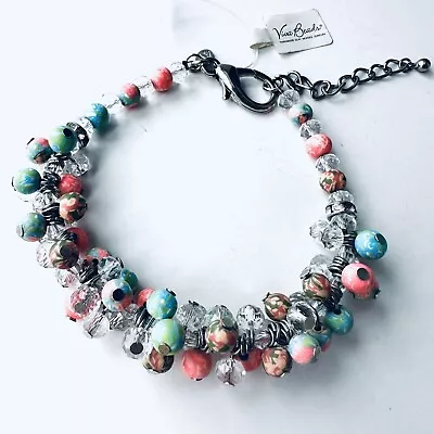 Viva Beads Handmade Crystal Beads Bracelet NWT • $19.90