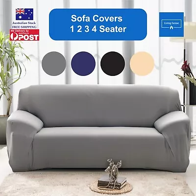 Sofa Cover 1 2 3 4 Seater Stretch Couch Covers Lounge Slipcover Protector AU • $19.99