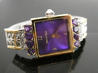 MICHAEL VALITUTTI GEMS EN VOGUE Amethyst & Topaz Sterling 925 Wrist Watch  • $175