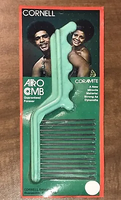 $24.99 • Buy Vintage 1970’s Cornell Afro Comb Hair Pick New Old Stock Coromite Free Shipping