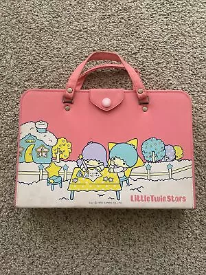 $95 • Buy Vintage Little Twin Stars Briefcase Purse Pencil Case Sanrio 1976 Hello Kitty