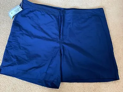 M&S Navy Blue Swim Shorts With Adjustable Waistband XL Waist 39-41” BNWT • £11.99