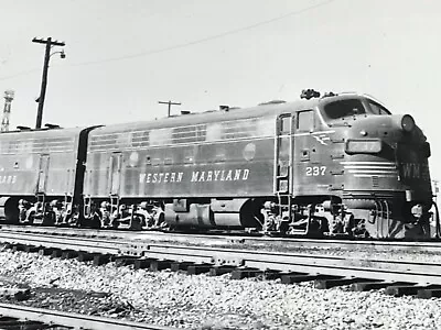 DH) Artistic Photograph 1974 Western Maryland Railroad Train Engine 237 • $14.50