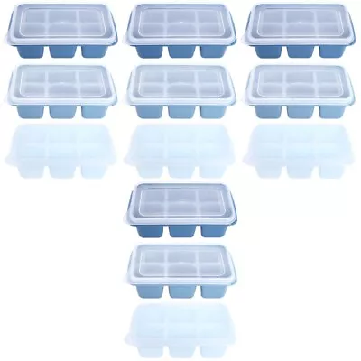  12 Pcs Plastic 6 Grid Ice Making Mold Wine Bucket Acrylic Ball Tray • £21.25