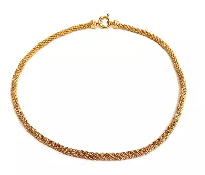 Necklace VERONESE Gold Clad Sterling Silver Rope Necklace 17  • $55