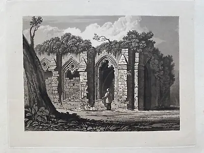 1822 Antique Print; Furness Abbey Dalton-in-Furness Cumbria After T.H. Fielding • £19.99