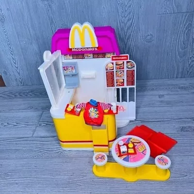 Vintage Mattel 1993 Barbie McDonalds Playset With Drive Thru  Accessors  Shirt • $125