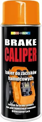 DECO COLOR PACK OF: ORANGE GLOSS BRAKE CALIPER SPRAY PAINT 400ml HEAT MOTO SPORT • £9.98