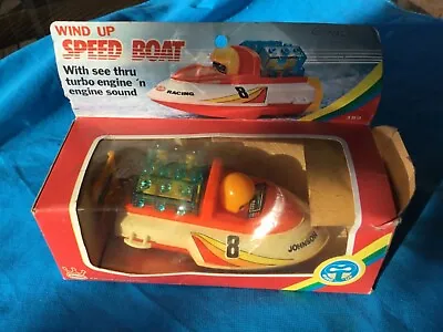 1983 Hong Kong. Jimson Wind Up Speed Boat  Plastic Model With Box. 16cm Long. • $14.99