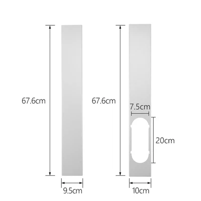 $56.98 • Buy 2PCS X Window Slide Kit Plate + Window Adaptor For Air Conditioner Exhaust Hose