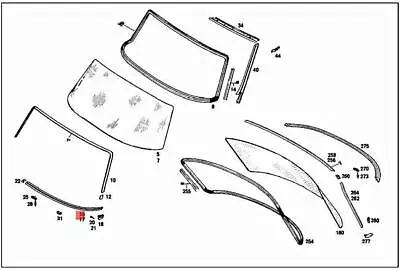 Genuine Mercedes W114 Coupe Sedan Outer Moulding Left 1156700316 • $149.51