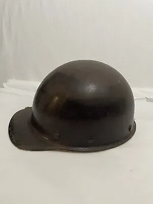 Vintage MSA Comfo Cap -Coal Mining Helmet With Liner Tiger Stripe No Vein • $175