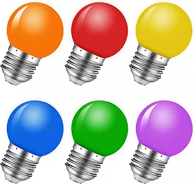 Colored Light Bulbs1W LED G45 E26/E27 Light BulbRed Green Blue Orange Yellow  • $13.67