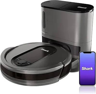 $124.99 • Buy Shark AV911S Gray Robotic Vacuum Cleaner Self-Empty Base With Alexa