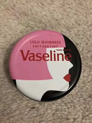 RARE FINAL VASELINE Lulu Guinness Soft Red Tint Limited Edition 20g Tin • £26