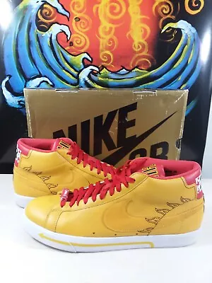  Nike Sb Blazer Premium X Michael Lau  China BMX  Gold Box Ships FAST! • $300