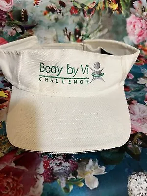 Visalus Vi Shape Visor White With Green Logo.  A Little Dust On It. • $9.99