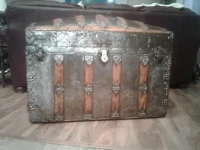 19th Century Domed Top Steamer Trunk Circa 1879 • $1960