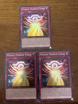 3x Mirage Mirror Force Lede In Hand! Near Mint Condition • $1.85