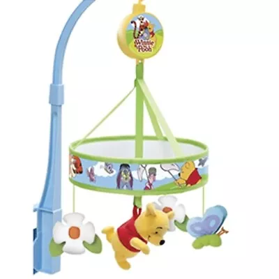 Tomy Disney Winnie The Pooh Musical Cot Mobile Baby Toy Fully Working • £29.99