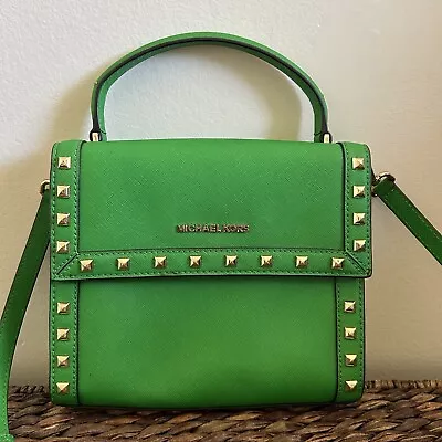 Michael Kors Dillon Crossbody Leather Handbag Palm Green • $180
