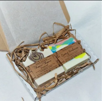 Handmade Gift Set Soaps . SLS Free Veganeczema. Natural 100% • £7.99