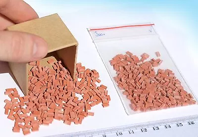 £12.60 • Buy 300+ Real Miniature Bricks O HO Scale 1:48 Model Railway Wargame Diorama Scenery