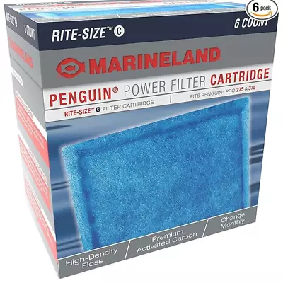 Marineland Rite-Size Cartridge C Filters Package Of 16 • $30