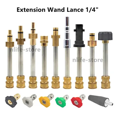 1/4 Inch Quick Connect Pressure Washer Gun Wand Lance Fit Karcher LAVOR Bosche • $20.34