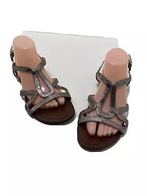 Target Mossimo Silver Criss Cross Flip Flop Sandals Women's Size Sz 9 Shoes NEW • $14.50