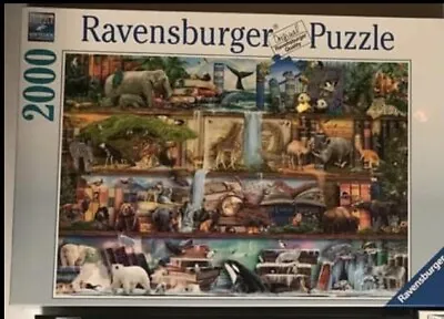Ravensburger Aimee Stewart “Wild Kingdom Shelves” 2000 Piece Puzzle  NEW! Sealed • $29.99